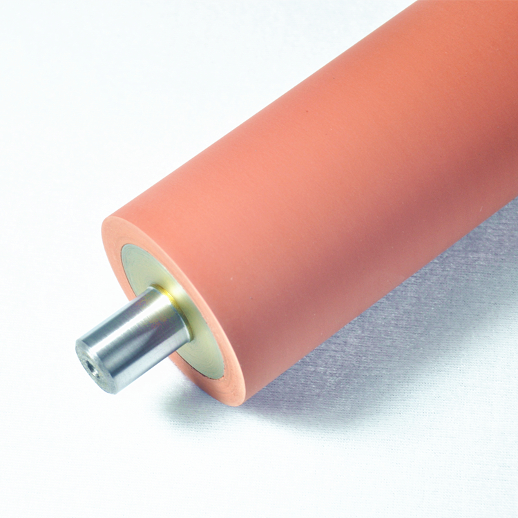 Silicone rubber roller for coating and laminating machine