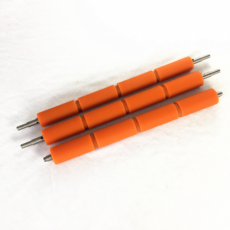 Custom EPDM glue pressure rubber roller for laminating machine