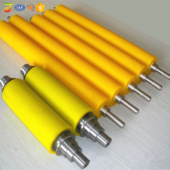 Polyurethane rubber coating roller for printing machine