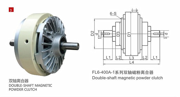 Super durable magnetic powder particle clutch for printing machine