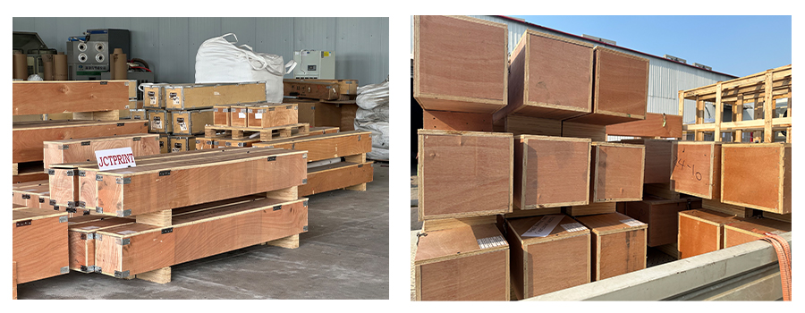 Anilox rollers ready for shipment to Mexico