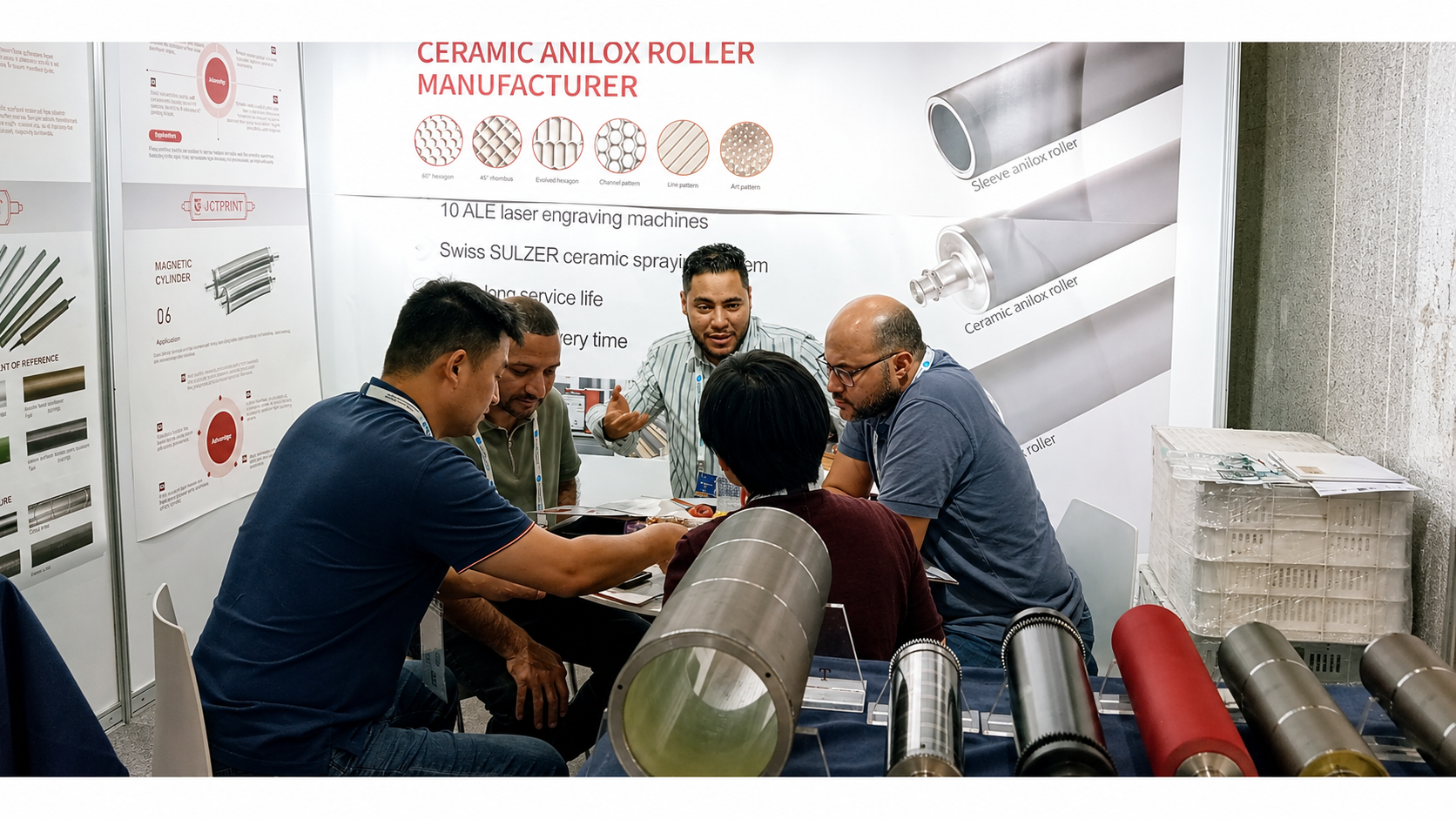 Customers learn about JCTPRINT's products.