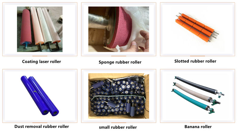 Industrial rubber roller