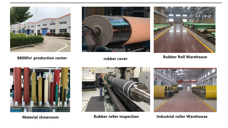 Industrial rubber roller