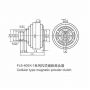 Double shaft magnetic powder clutch for industry