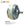 Single shaft magnetic powder clutch for rewinder and winder