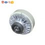 Single shaft magnetic powder clutch for rewinder and winder