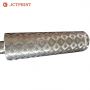 Stainless steel fabric embossing roller for film