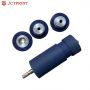 China manufacture printing rubber coated conveyor idler rollers